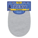 Oval jersey patches thermoadhesive and edged light grey - 230011 USIT