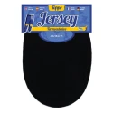 Oval thermoadhesive and edged jersey patches black - 230011 USIT
