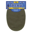 Oval jersey jersey patches thermoadhesive and edged olive green - 230011 USIT