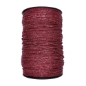 Cordino Thai Glitter rosso argento per realizzare borse alla moda all'uncinetto colore bordeaux con filo lurex argento - PP700 M