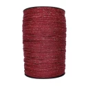 Cordino Thai Glitter rosso argento per realizzare borse alla moda all'uncinetto colore bordeaux con filo lurex oro - PP700 MAS