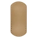 Fondi ovali in eco pelle per borsa - 27cm x 12cm beige