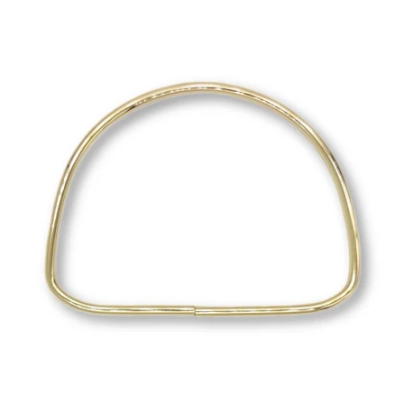 Manici per borse a semicerchio in metallo 13 cm - 2 pezzi colore oro