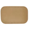 Rectangular faux leather bag bottom - 28cm x 18cm beige colour