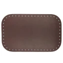 Fondi rettangolari in eco pelle per borsa - 28cm x 18cm colore marrone