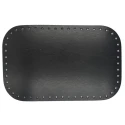 Rectangular faux leather bottom for bag - 28cm x 18cm black colour