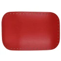 Fondi rettangolari in eco pelle per borsa - 28cm x 18cm colore rosso