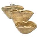 Large palm straw bag to customise and decorate