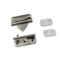 Gold-coloured triangular push-button fastener for handmade bags - MA235 Mas