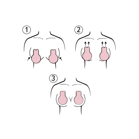 Silicone nipple covers Push-Up Lift Bra