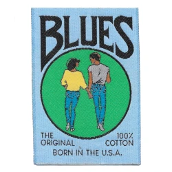 Toppa patch vintage anni 80 Denim Blues