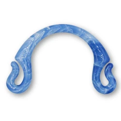 Manici per borse a semicherchio in plastica effetto marmorizzato 19cm 2