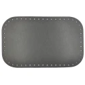 Fondi rettangolari in eco pelle per borsa - 28cm x 18cm grigio