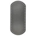 Fondi ovali in eco pelle per borsa - 27cm x 12cm grigio