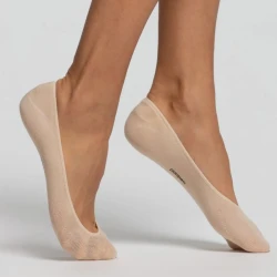 Minicalza invisibile salvapiede beige naturale unisex confezione 3 paia - Pompea no stress