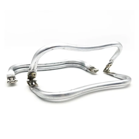 Concealed wave-shaped spring clasp for making handbags and clutch bags