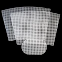 Shaped canvas net to make a crochet jar bag 47x31cm