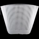 Rete canvas sagomata per realizzare una borsa a vaso all'uncinetto 47x31cm