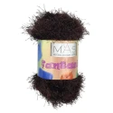 Gomitolo filato effetto pelliccia ecologica per borse e accessori Yeti Chic Fur colore marrone - PL5000 Mas