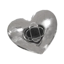 Chiusura a girello a forma di cuore oro e argento per borse - TL002 Modidea 2