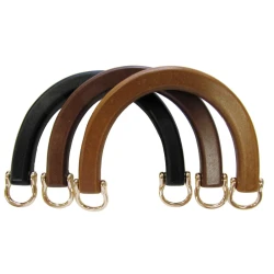 Handles for semi-circular bags in natural wood 14cm - HB01Modidea