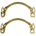 Small 14cm gold metal handles, ideal for bags - HB03 Modidea