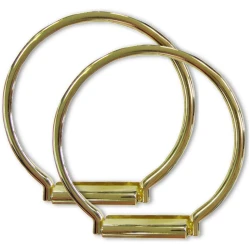Small round handles in gold-plated metal, 10.5 cm, ideal for bags - HB04 Modidea