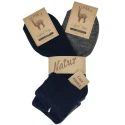 Women's winter Alpaca wool socks with turn-ups