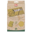 Tunisian crochet hook set in wood, sizes 3.50 to 8.00 with interchangeable cable for Tunisian crochet work - 223810 Prym