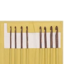 Tunisian crochet hook set in wood, sizes 3.50 to 8.00 with interchangeable cable for Tunisian crochet work - 223810 Prym