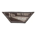 Applicazione 1975 Big Summit Team marrone patch ricamata e termoadesiva