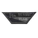 Applicazione 1975 Big Summit Team nero patch ricamata e termoadesiva