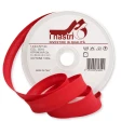 Bias tape 14 mm cotton top sleeve - 20mt roll red