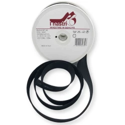 Bias tape 25 mm cotton top sleeve - 20 m roll white 2