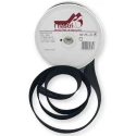 Bias tape 25 mm cotton top sleeve - 20 m roll black