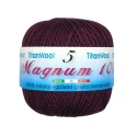 Filato per uncinetto Magnum N°8 Titan Wool 100% Cotone egiziano Makò - Vinaccia Bordeaux