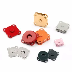 Chiusura magnetica da cucire 18mm in vivaci colori smaltati
