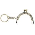 Clic clac closure with key ring petit mini bronze coin purse