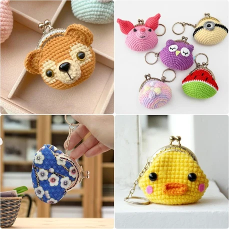 Clic clac closure with petit mini key ring