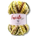 Miss Tricot Filati's Facile Color yarn, large 150 g ball of variegated yarn.