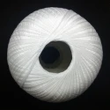 Crochet Yarn N 25 White 100% Egyptian Cotton