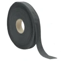 Rotolo di fettuccia liscia in cotone 100% grigio scuro alta 1,5cm - Bobina 20 metri