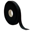 Rotolo di fettuccia liscia in cotone 100% nero alta 1,5cm - Bobina 20 metri