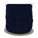 FILAMI Flat blue wool ribbon for crochet bags by I Nastri di Mirta