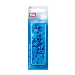 Prym Colour Snaps 12.4mm steel blue press fasteners 2