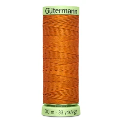 Gutermann Orange Mandarin 982 thread, 30 metres for buttonholes and topstitching
