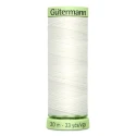 Gutermann Ivory 111 thread, 30 metres, for buttonholes and topstitching