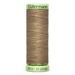 Gutermann Dark Beige 868 thread, 30 metres for buttonholes and topstitching