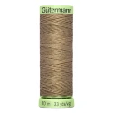 Gutermann Dark Beige 868 thread, 30 metres for buttonholes and topstitching