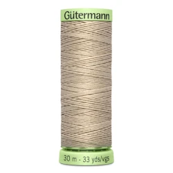 Gutermann Beige Trench 722 thread, 30 metres for buttonholes and topstitching